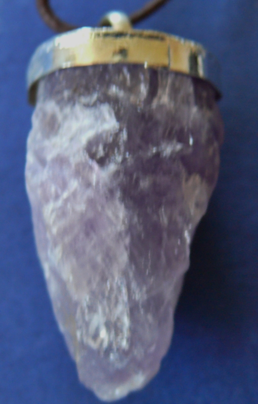 Amethyst Rough Crystal Pendant